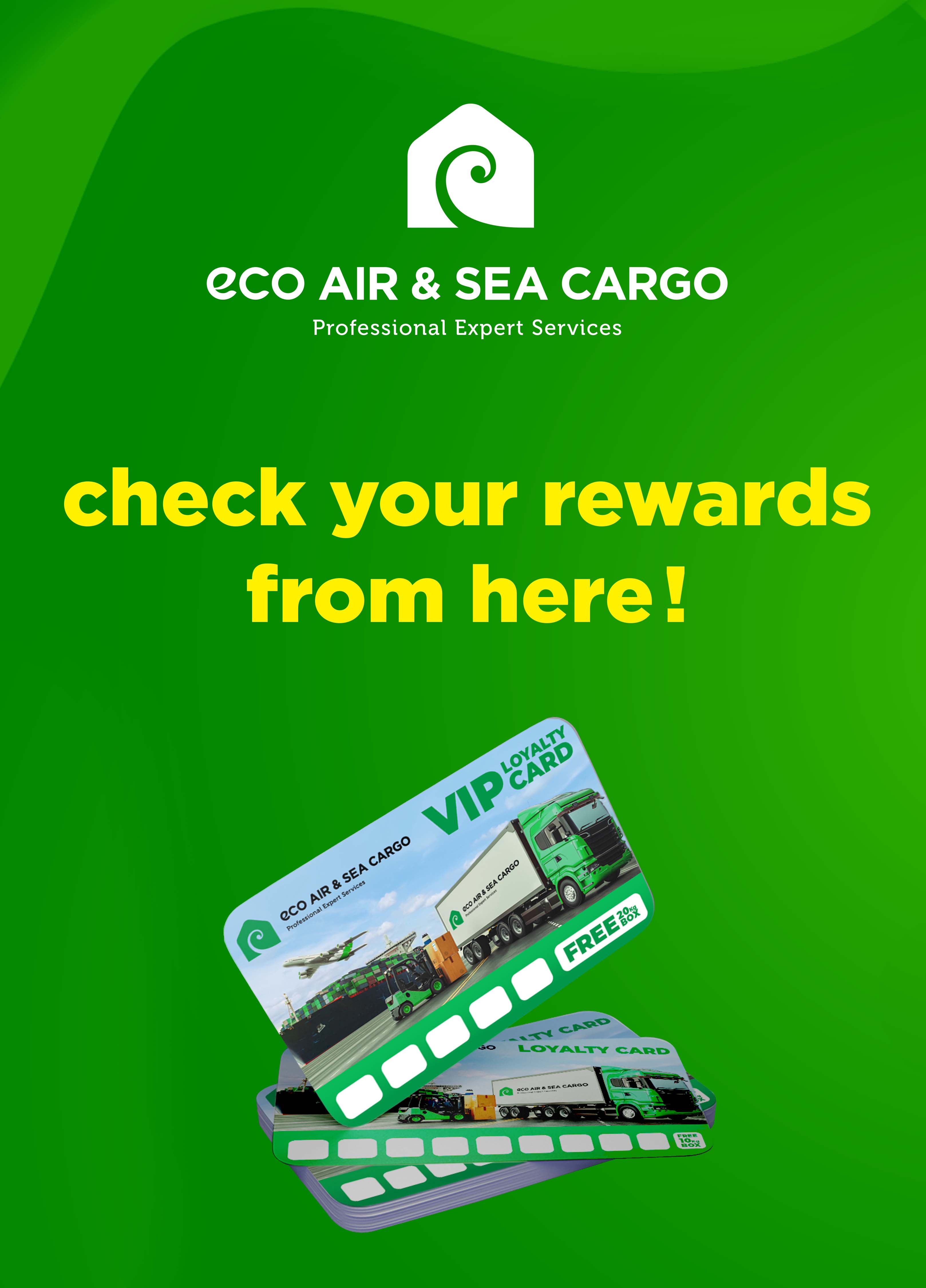 Eco Air Sea Cargo Loyalty Card